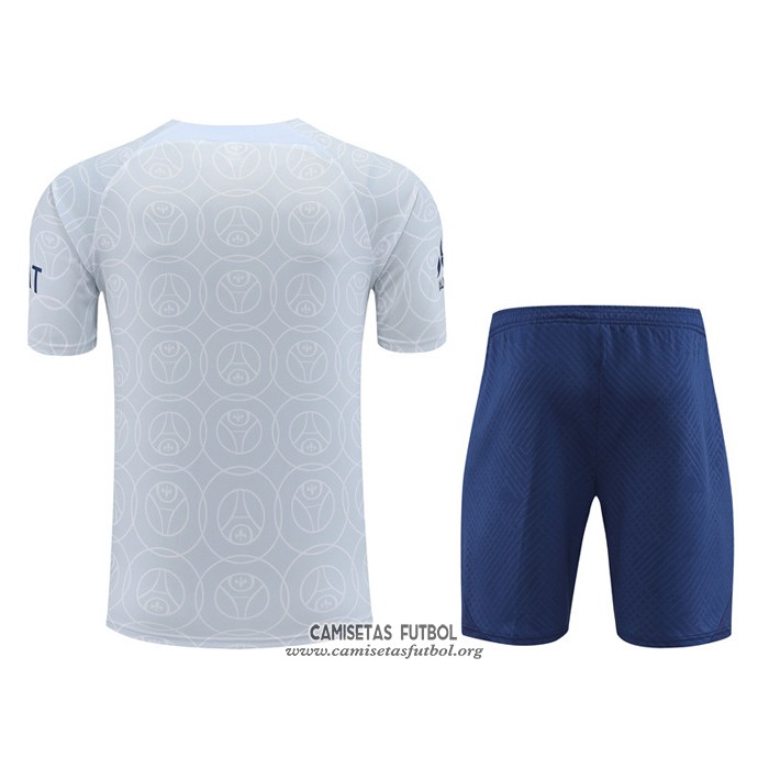 Chandal del Paris Saint-Germain Manga Corta 2022/2023 Gris - Pantalon Corto